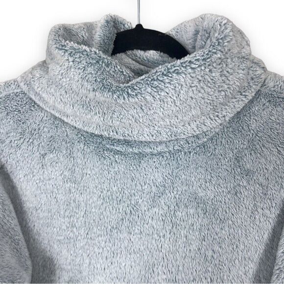 Z By Zella Women’s Fleece Turtleneck Pullover Sweatshirt S Small Sweater Blue - Picture 5 of 12